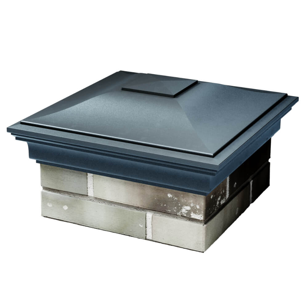 Колпак Zking Монблан Серый на столб 1.5х1.5 кирпича (385х385мм) в Мариуполе фото