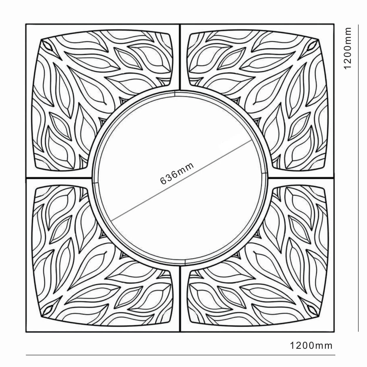 Приствольная решетка для дерева ZKING CRUST 1.2х1.2м Черная в Мариуполе фото
