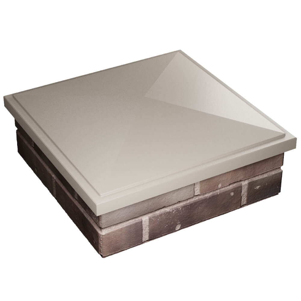 Колпак Zking БонаМоно Бежевый на столб 2х2 кирпича (515х515, 530х530мм) в Мариуполе фото