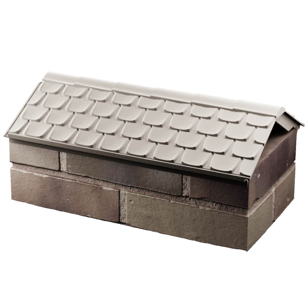 Парапет Zking Эльбрус Бежевый с посадкой на 1 кирпич (255мм) в Мариуполе фото