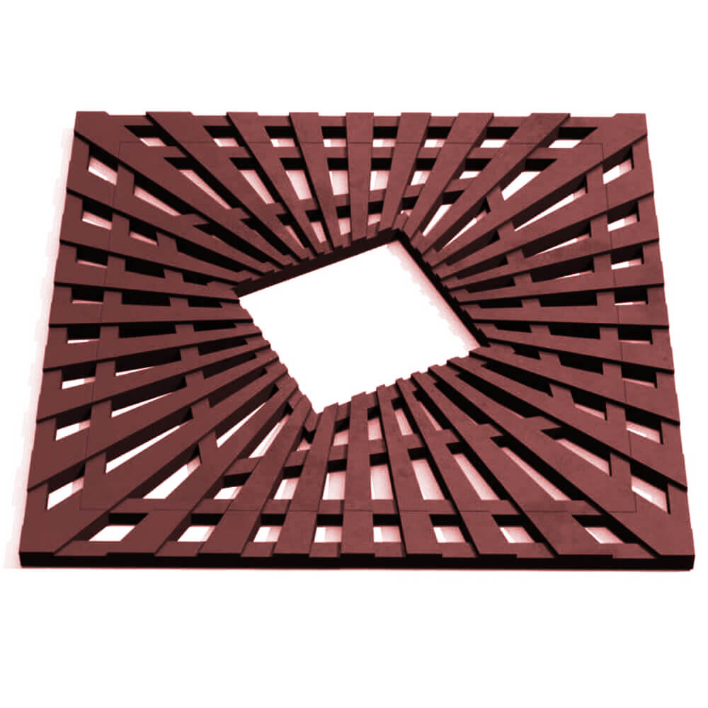 Приствольная решетка для дерева ZKING ATMOSPHERE 1.2х1.2м Коричневая Мариуполь фото