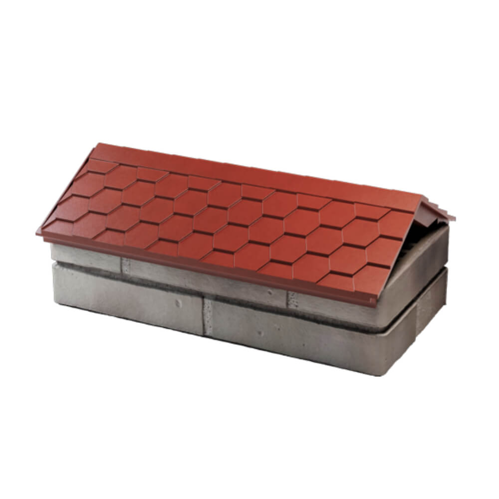 Парапет Zking Эверест Красный с посадкой на 1 кирпич (200/225/255мм) в Мариуполе фото