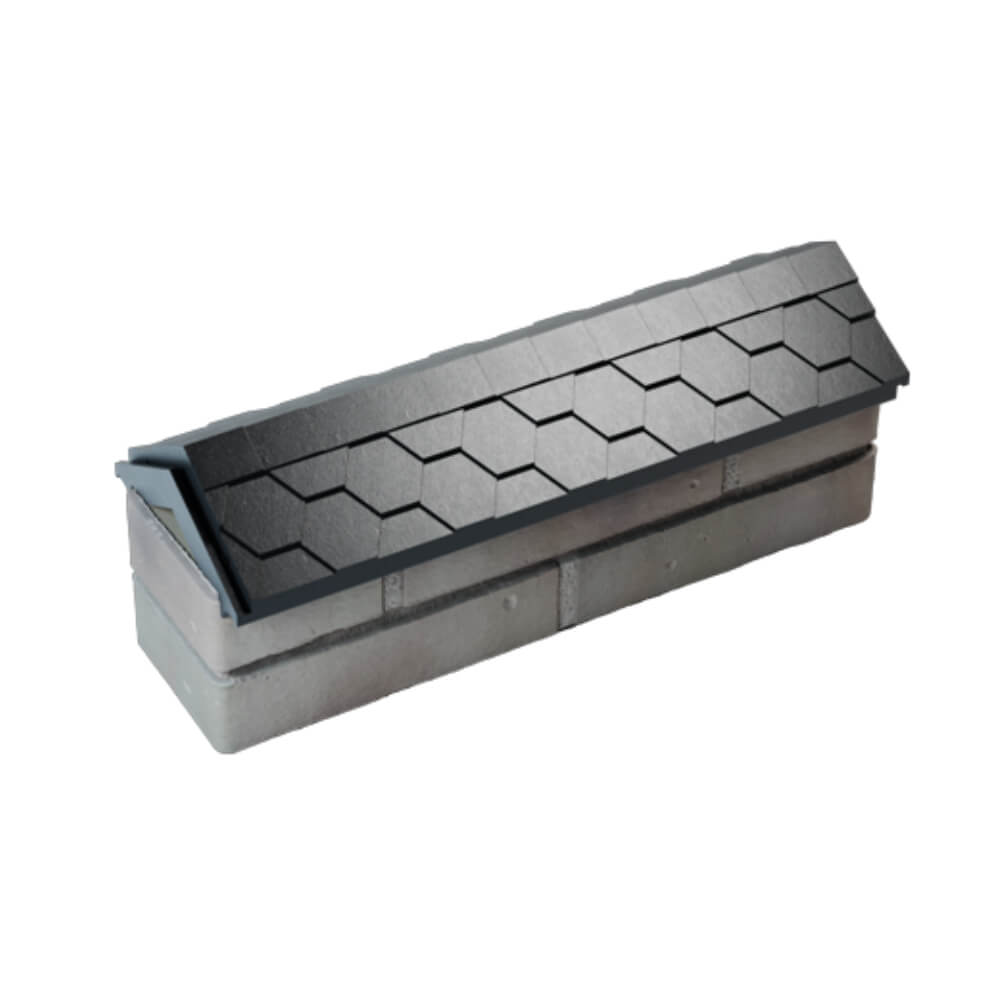 Парапет Zking Эверест Черный с посадкой на 0.5 кирпича (130мм) в Мариуполе фото