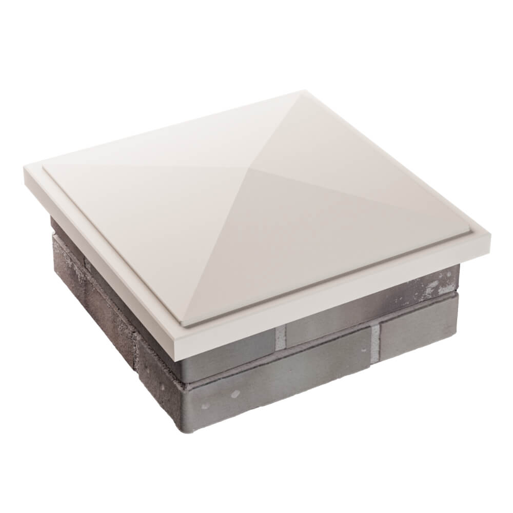 Колпак Zking БонаМоно Бежевый на столб 1.5х1.5 кирпича (385х385, 400х400мм) в Мариуполе фото