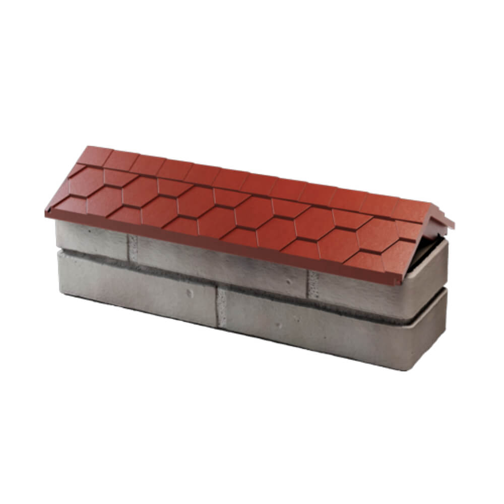 Парапет Zking Эверест Красный с посадкой на 0.5 кирпича (130мм) в Мариуполе фото