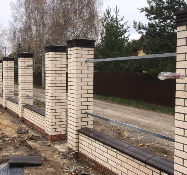 Колпак Zking Бона ХайТек Коричневый на столб 1.5х1.5 кирпича (385х385мм) в Мариуполе фото