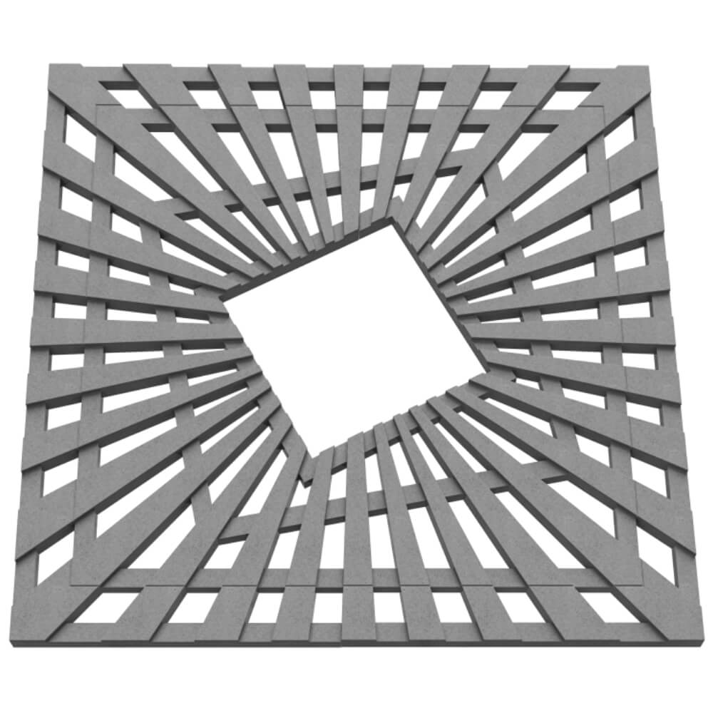 Приствольная решетка для дерева ZKING ATMOSPHERE 1.2х1.2м Серая в Мариуполе фото