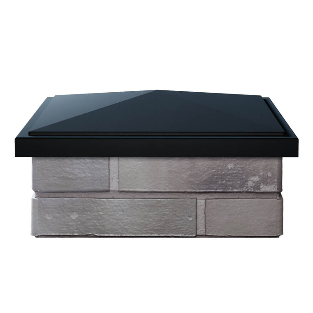 Колпак Zking БонаМоно Черный на столб 1.5х1.5 кирпича (385х385, 400х400мм) Мариуполь фото