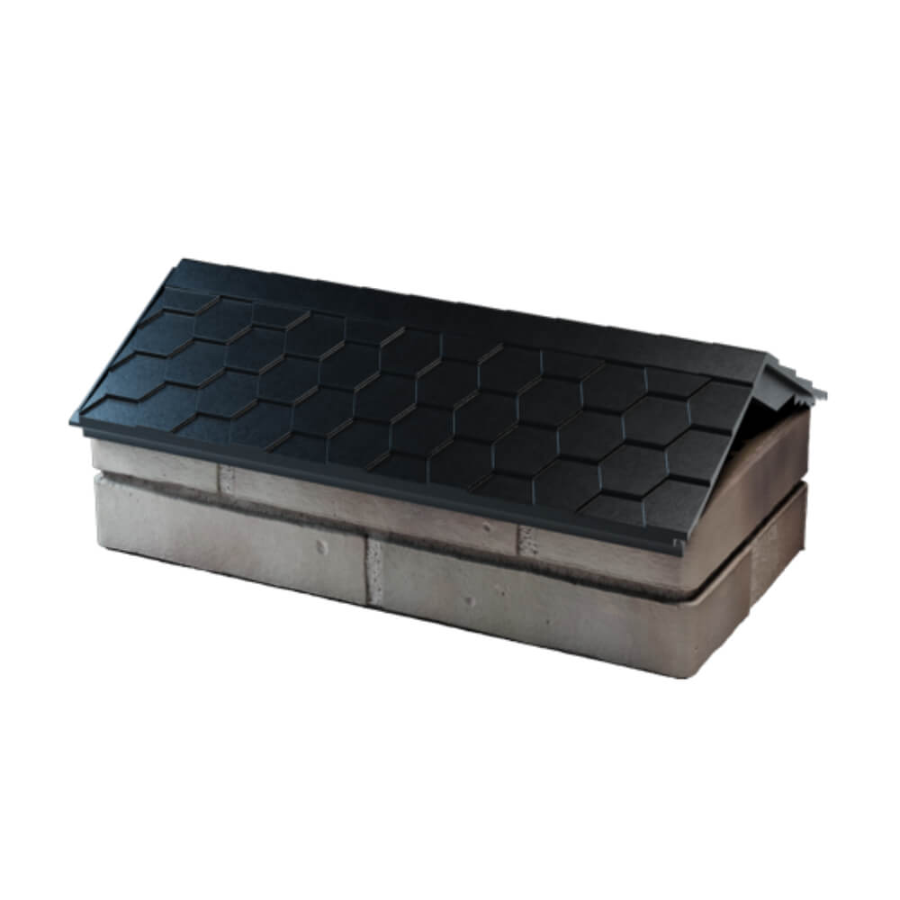 Парапет Zking Эверест Черный с посадкой на 1 кирпич (200/225/255мм) в Мариуполе фото