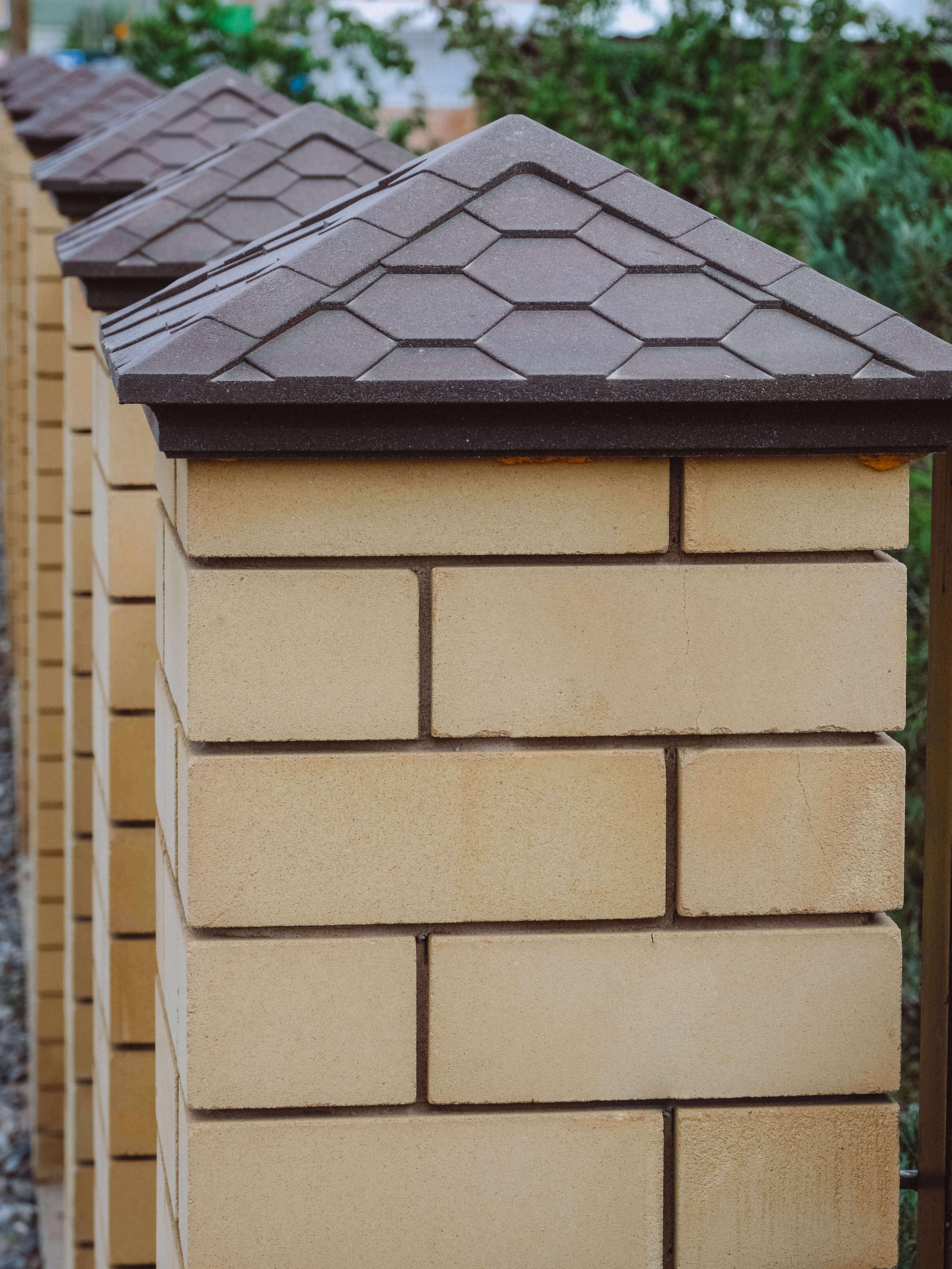 Колпак Zking Эверест Коричневый на столб 1.5х1.5 кирпича (390х390мм) в Мариуполе фото