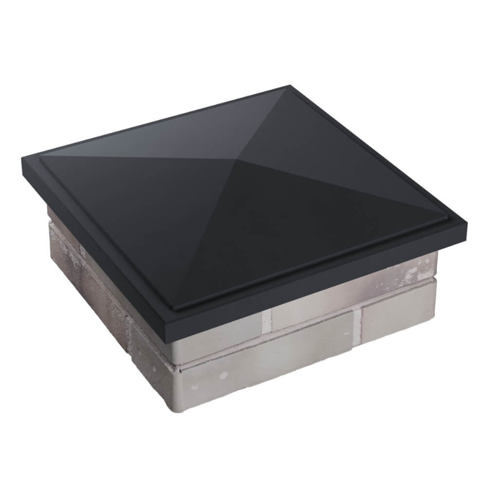 Колпак Zking БонаМоно Серый на столб 1.5х1.5 кирпича (385х385, 400х400мм) в Мариуполе фото