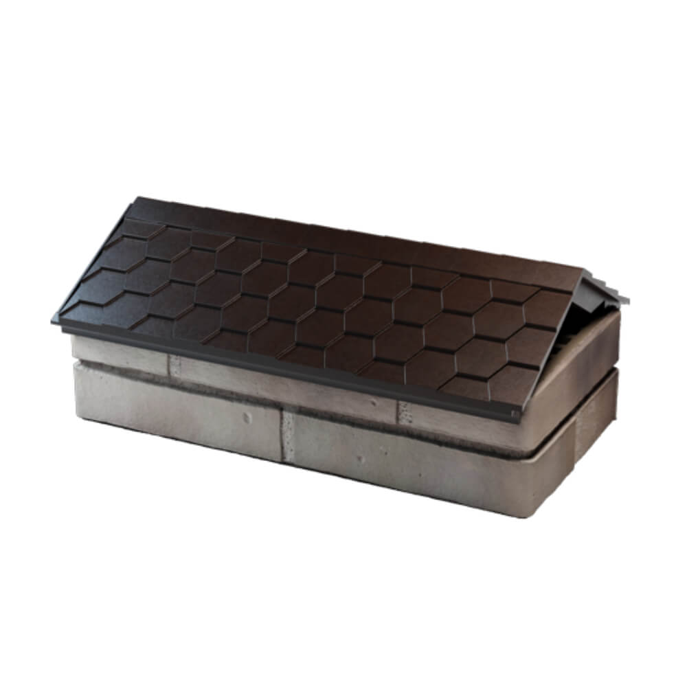 Парапет Zking Эверест Коричневый с посадкой на 1 кирпич (200/225/255мм) в Мариуполе фото