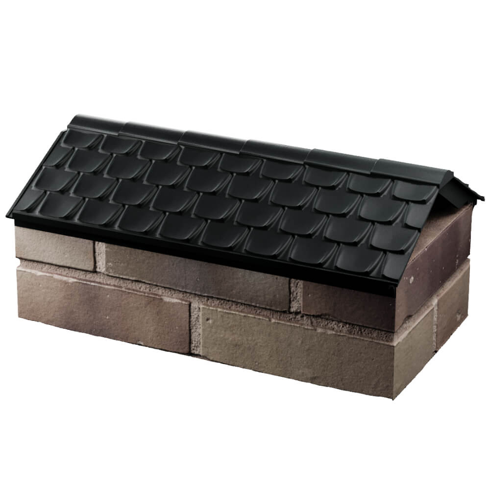 Парапет Zking Эльбрус Черный с посадкой на 1 кирпич (255мм) в Мариуполе фото