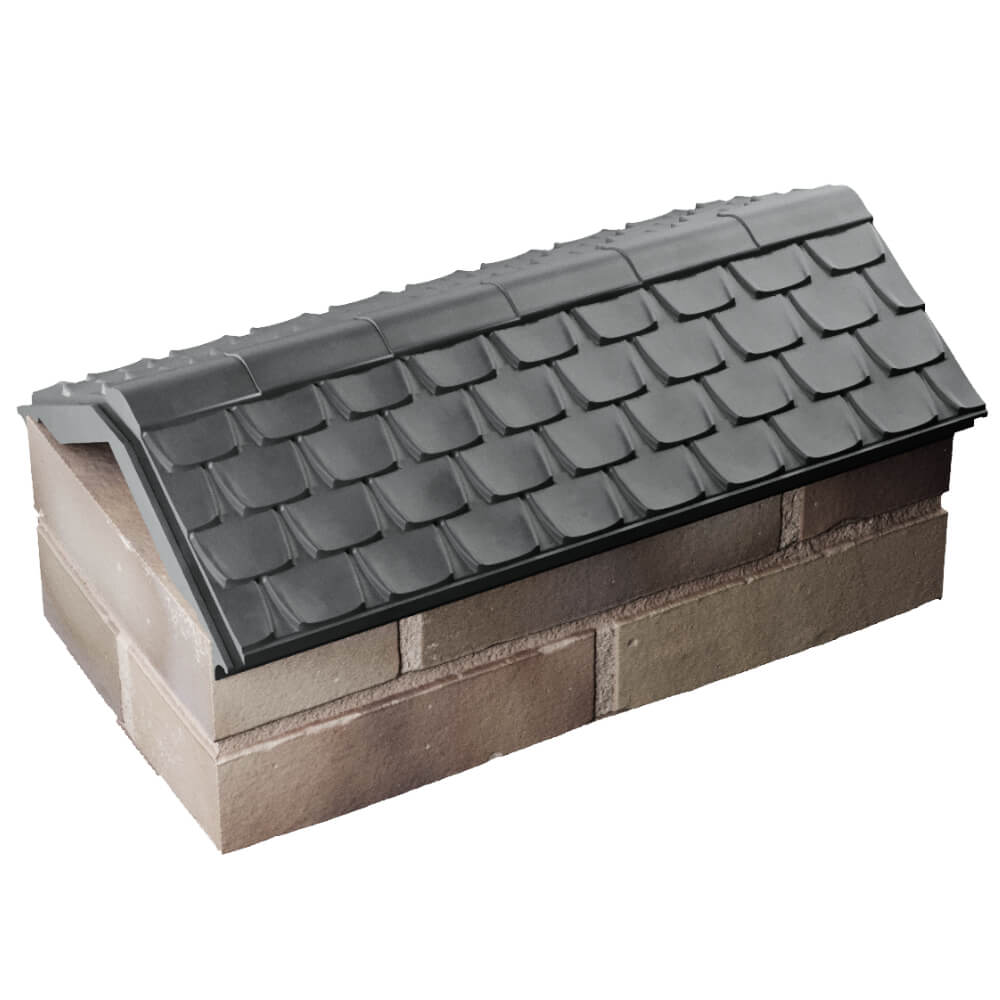 Парапет Zking Эльбрус Серый с посадкой на 1 кирпич (255мм) в Мариуполе фото