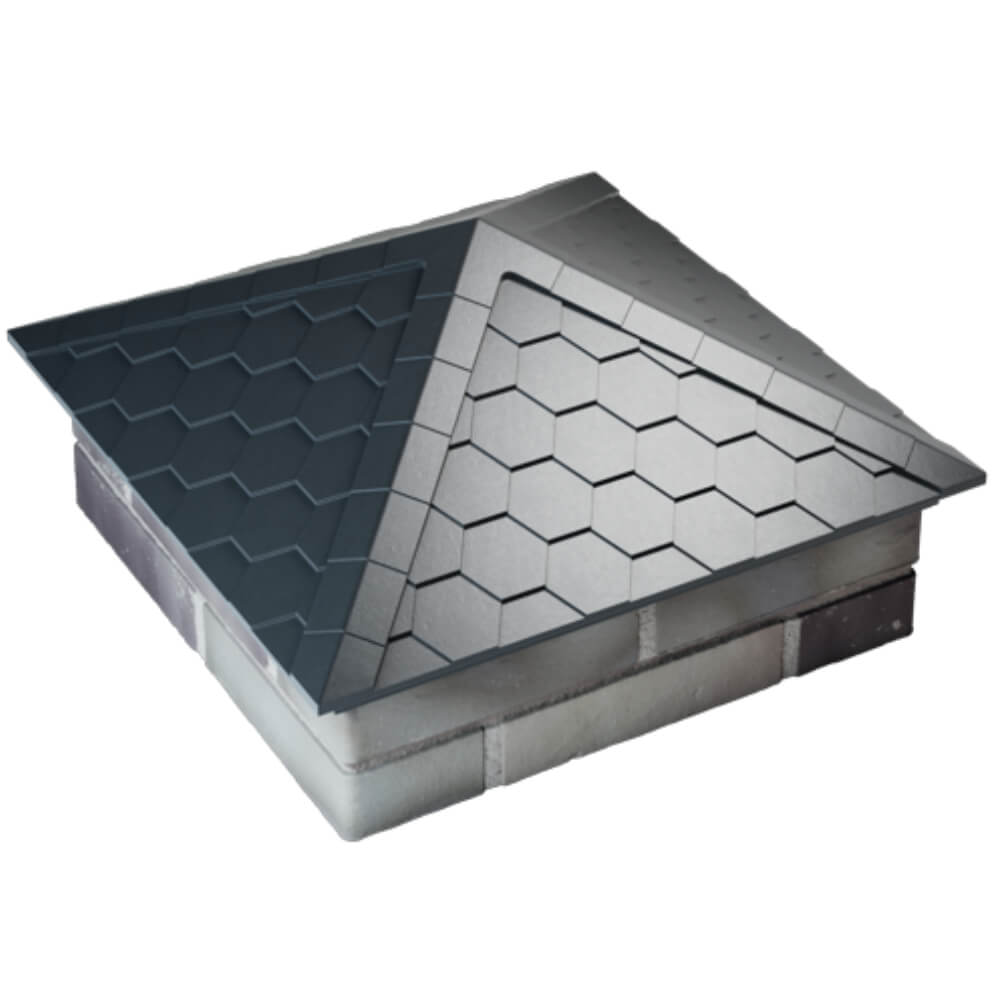 Колпак Zking Эверест Серый на столб 2х2 кирпича (535х535мм) Мариуполь фото