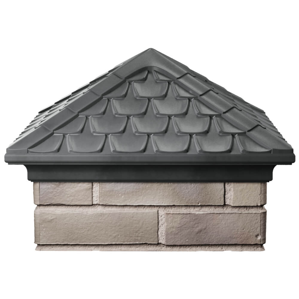 Колпак Zking Эльбрус Серый на столб 1.5х1.5 кирпича (385х385мм) Мариуполь фото