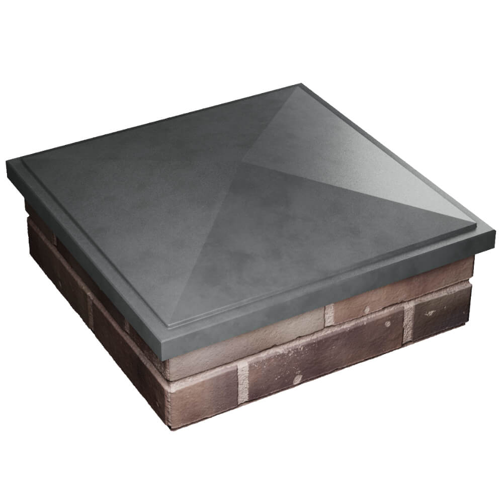 Колпак Zking БонаМоно Серый на столб 2х2 кирпича (515х515, 530х530мм) в Мариуполе фото