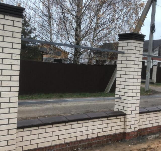 Колпак Zking Бона ХайТек Коричневый на столб 1.5х1.5 кирпича (385х385мм) в Мариуполе фото