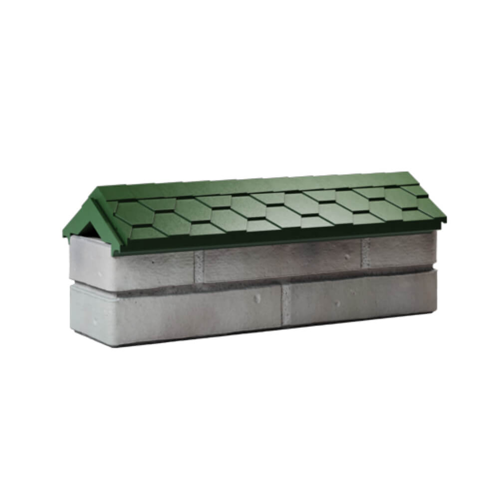 Парапет Zking Эверест Зеленый с посадкой на 0.5 кирпича (130мм) Мариуполь фото