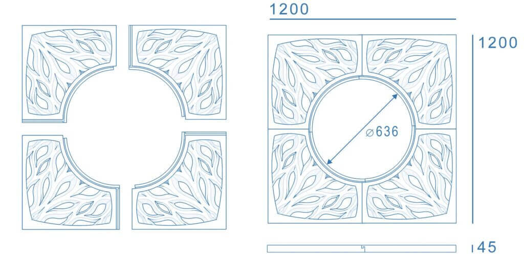 Приствольная решетка для дерева ZKING CRUST 1.2х1.2м Черная в Мариуполе фото