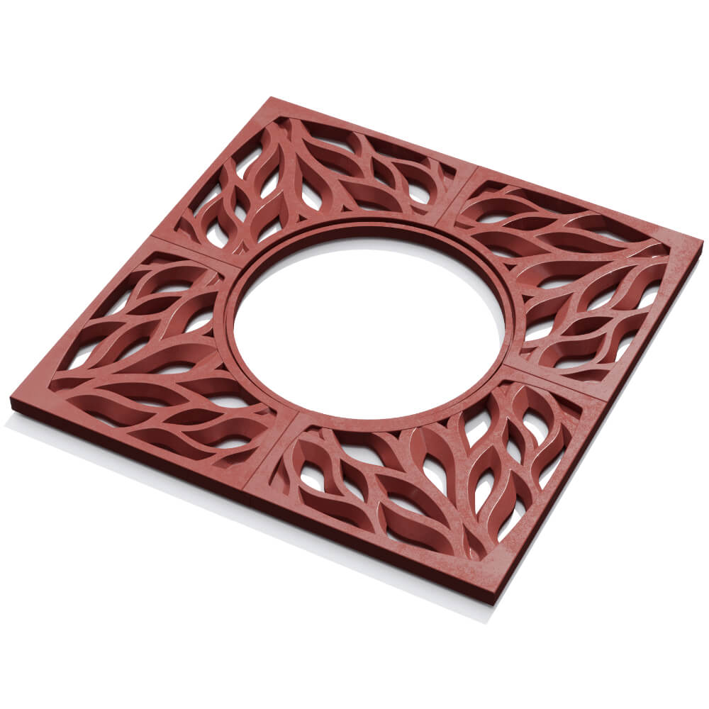 Приствольная решетка для дерева ZKING CRUST 1.2х1.2м Красная в Мариуполе фото