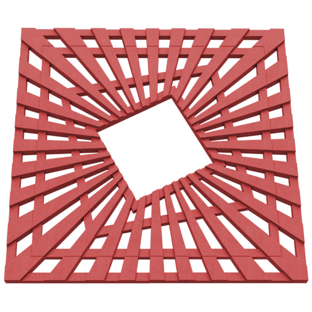 Приствольная решетка для дерева ZKING ATMOSPHERE 1.2х1.2м Красная в Мариуполе фото