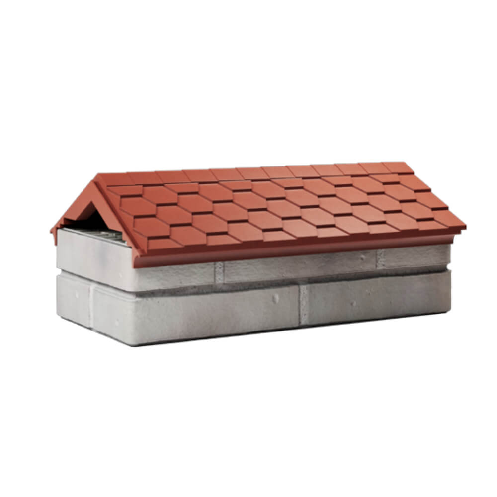Парапет Zking Эверест Красный с посадкой на 1 кирпич (200/225/255мм) Мариуполь фото