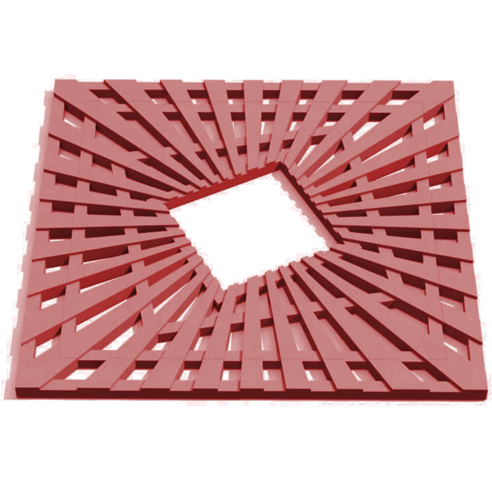 Приствольная решетка для дерева ZKING ATMOSPHERE 1.2х1.2м Красная Мариуполь фото