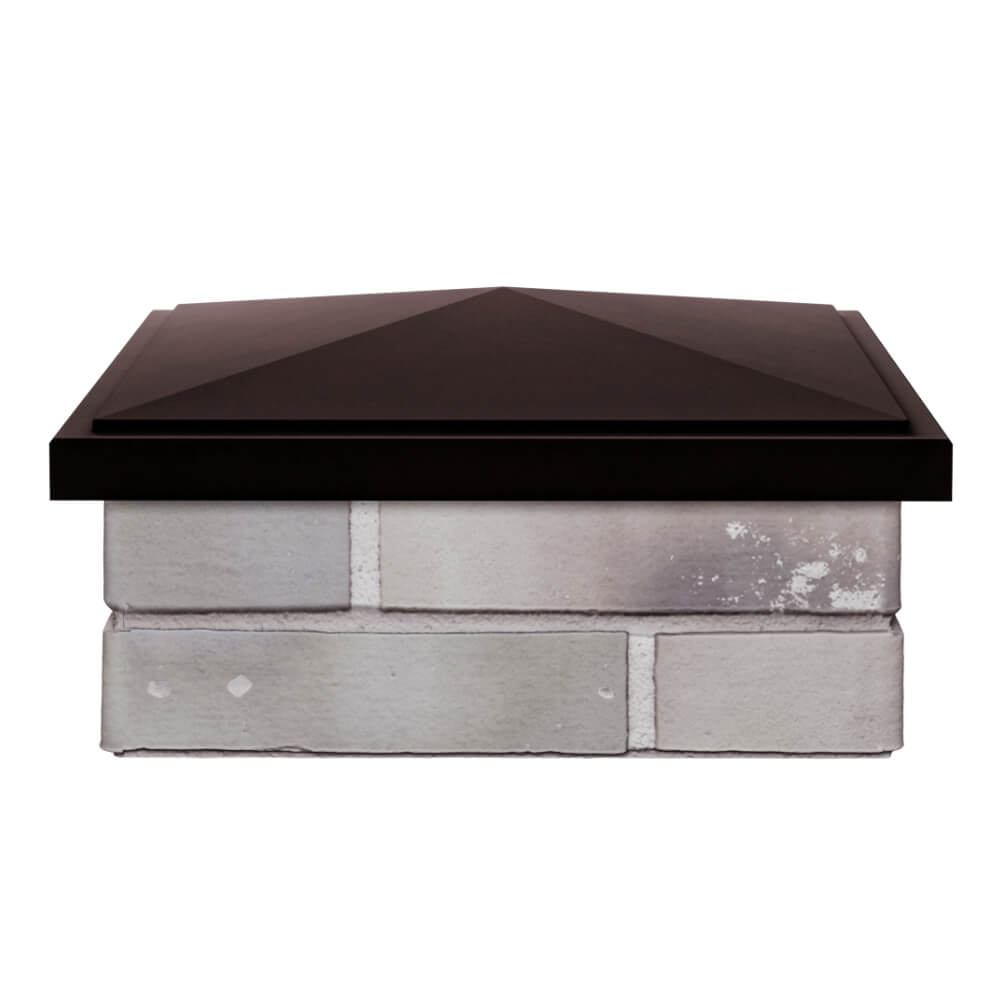 Колпак Zking БонаМоно Коричневый на столб 1.5х1.5 кирпича (385х385, 400х400мм) Мариуполь фото