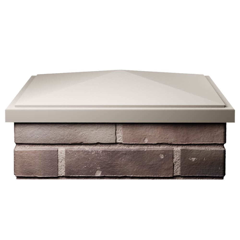 Колпак Zking БонаМоно Бежевый на столб 2х2 кирпича (515х515, 530х530мм) Мариуполь фото