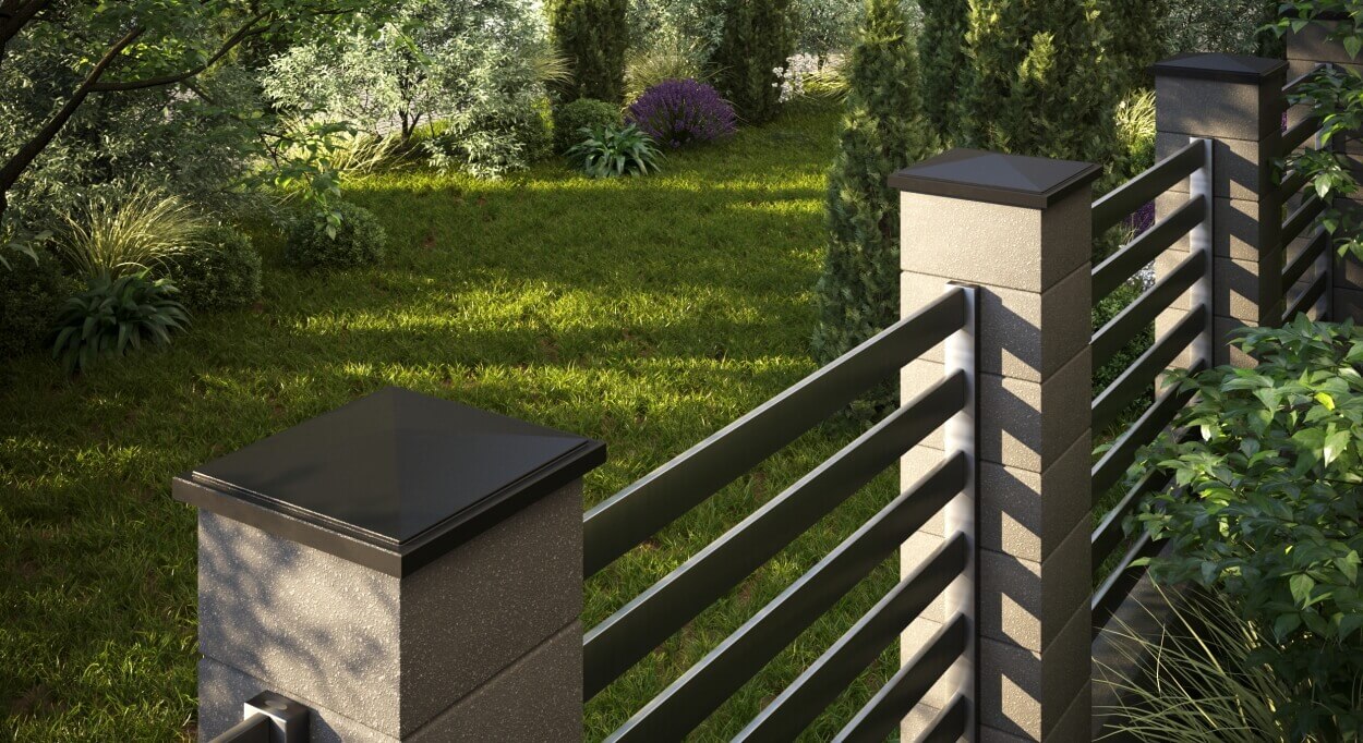 Колпак Zking БонаМоно Коричневый на столб 1.5х1.5 кирпича (385х385, 400х400мм) в Мариуполе фото