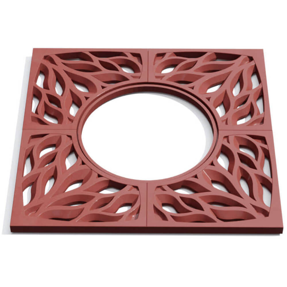 Приствольная решетка для дерева ZKING CRUST 1.2х1.2м Красная Мариуполь фото