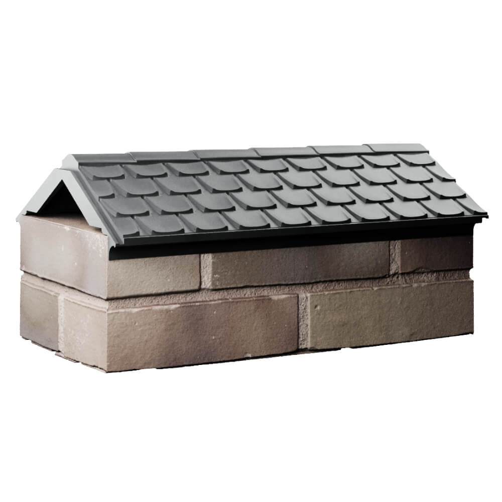 Парапет Zking Эльбрус Серый с посадкой на 1 кирпич (255мм) Мариуполь фото