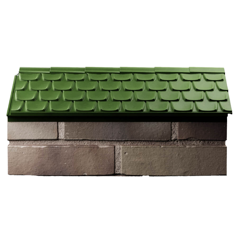 Парапет Zking Эльбрус Зеленый с посадкой на 1 кирпич (255мм) в Мариуполе фото