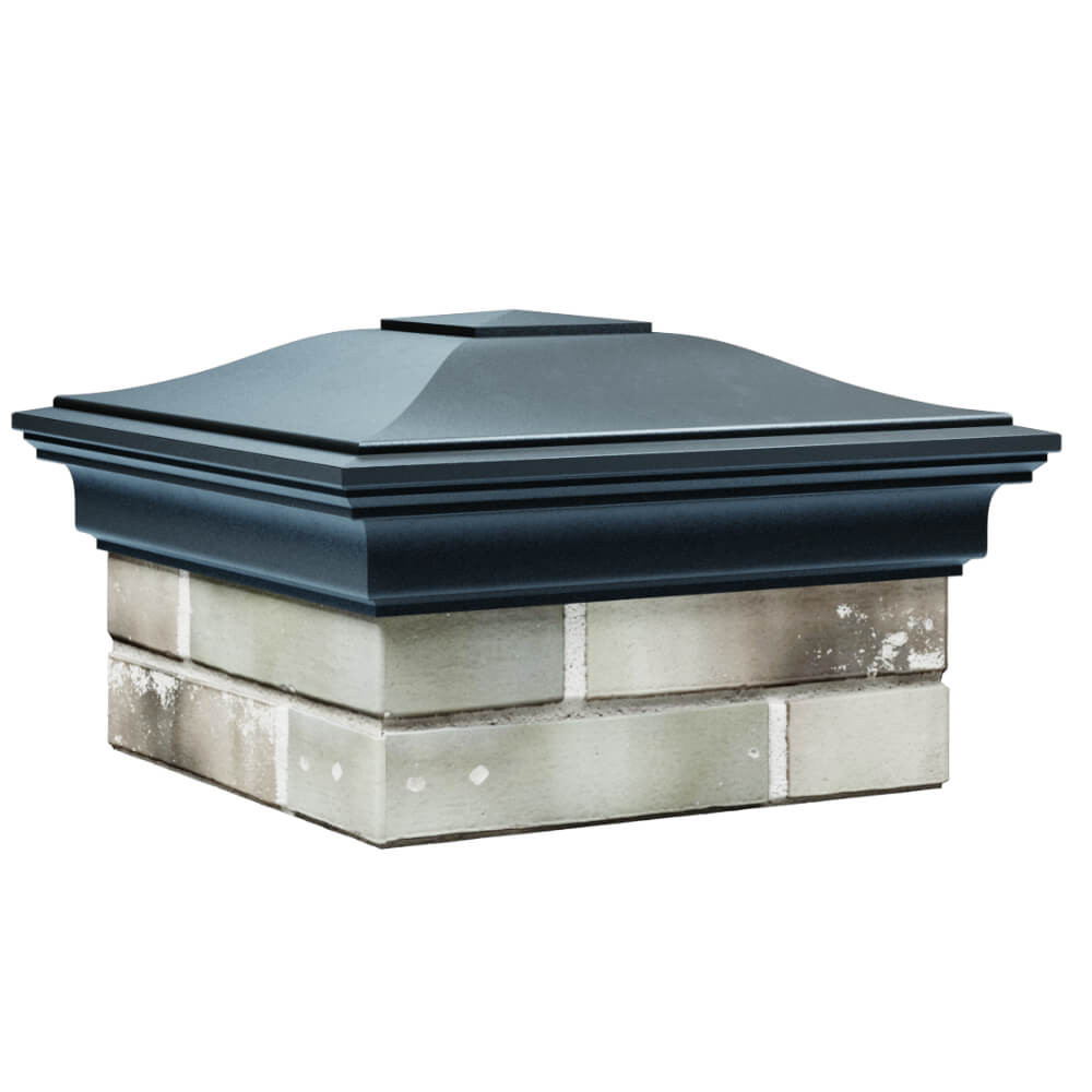 Колпак Zking Монблан Серый на столб 1.5х1.5 кирпича (385х385мм) в Мариуполе фото