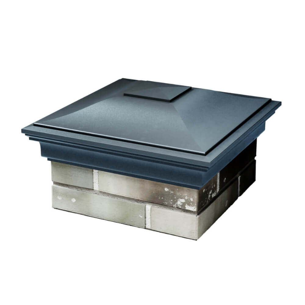 Колпак Zking Монблан Серый на столб 1.5х1.5 еврокирпича 0.7НФ (355х355мм)