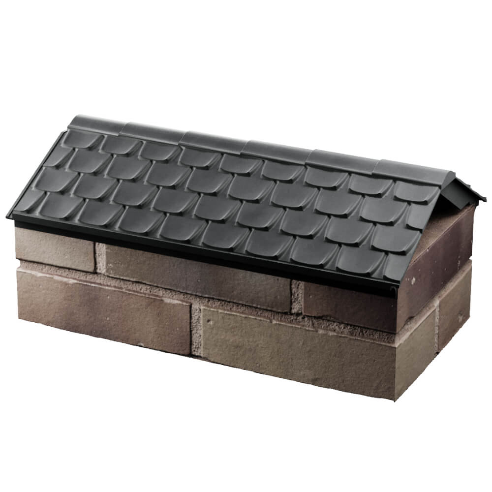 Парапет Zking Эльбрус Серый с посадкой на 1 кирпич (255мм) в Мариуполе фото