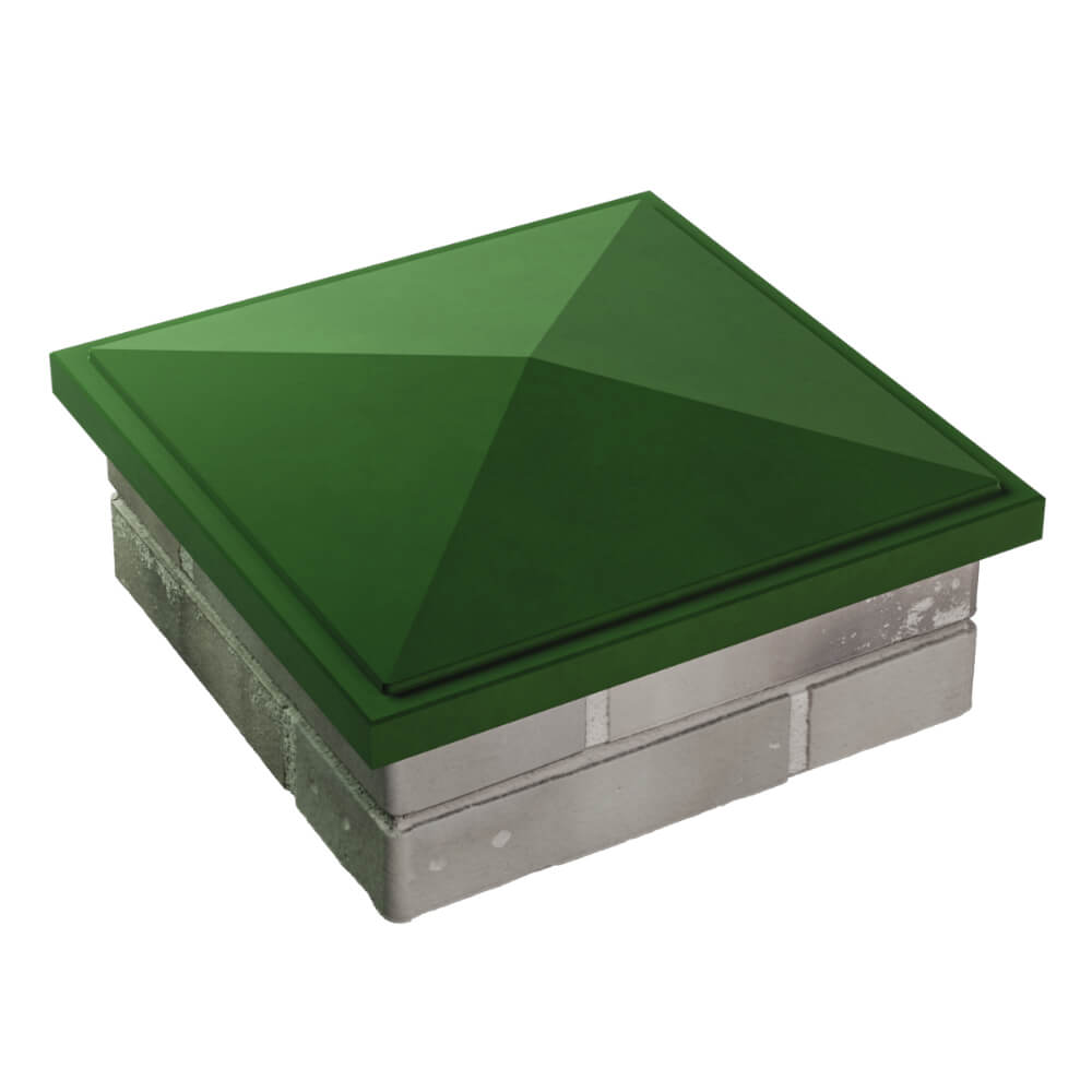 Колпак Zking БонаМоно Зеленый на столб 1.5х1.5 кирпича (385х385, 400х400мм) в Мариуполе фото