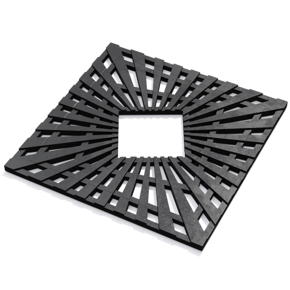 Приствольная решетка для дерева ZKING ATMOSPHERE 1.2х1.2м Черная в Мариуполе фото