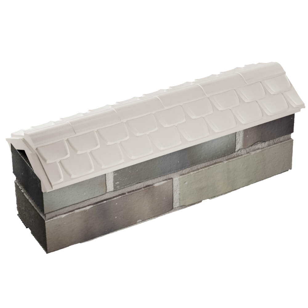 Парапет Zking Эльбрус Бежевый с посадкой на 0.5 кирпича (130мм) в Мариуполе фото