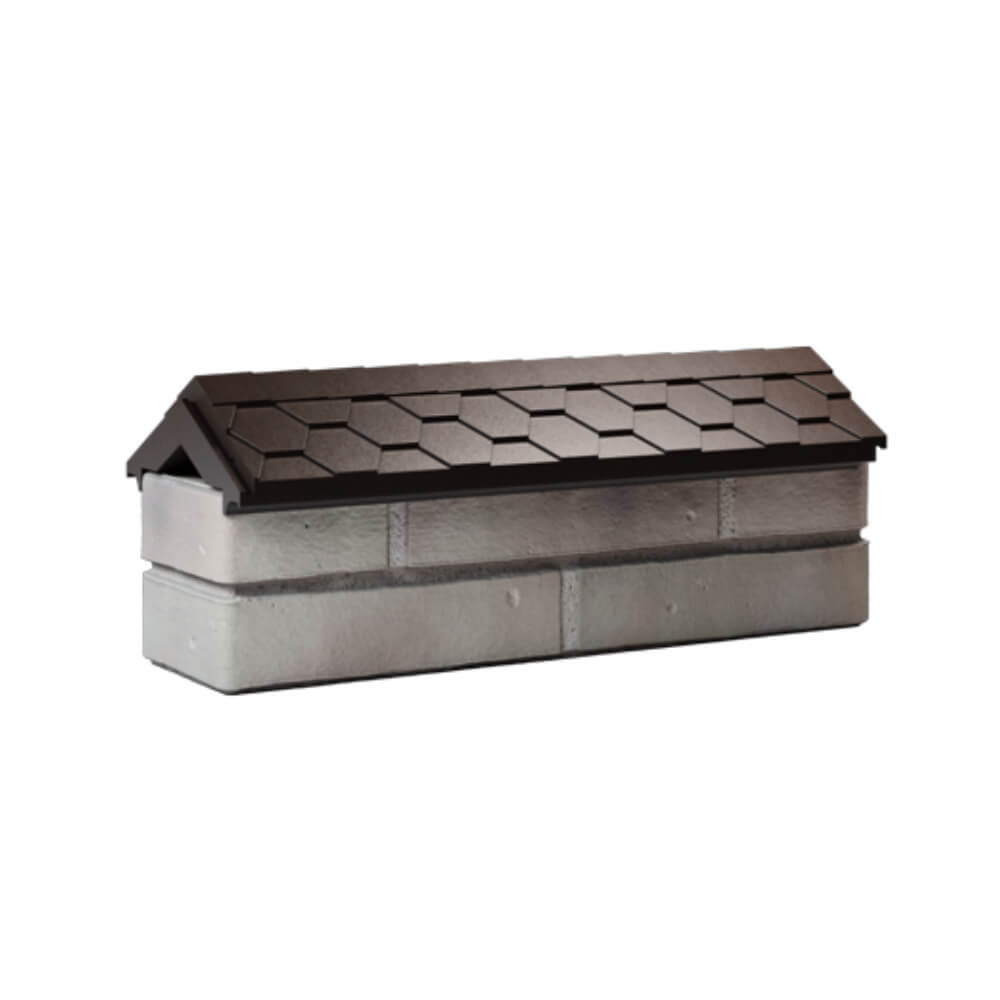 Парапет Zking Эверест Коричневый с посадкой на 0.5 кирпича (130мм) Мариуполь фото