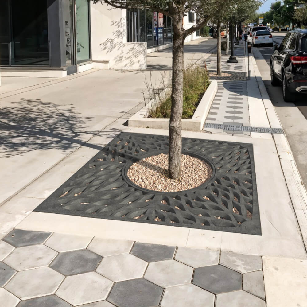 Приствольная решетка для дерева ZKING CRUST 2х2м Черная в Мариуполе фото